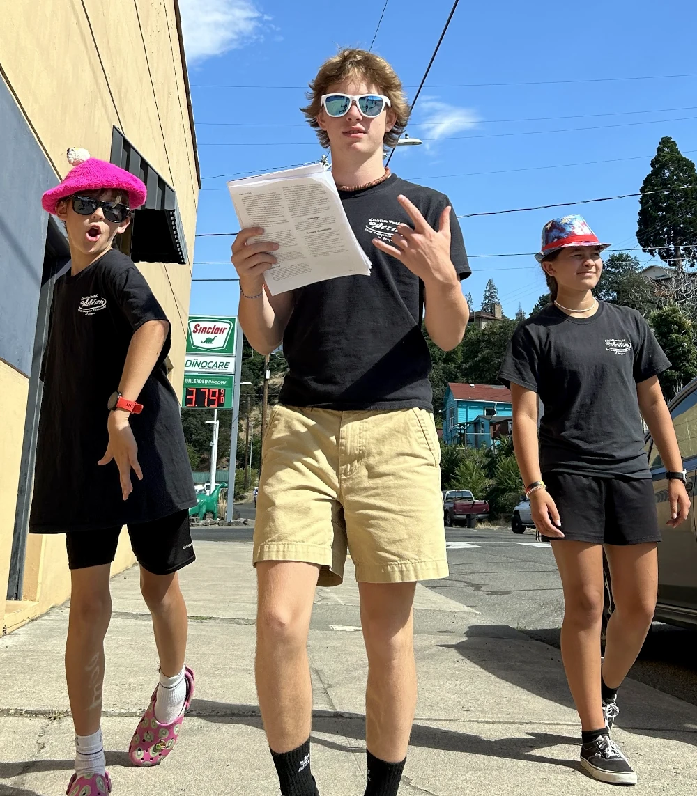 Outside sharing the Gospel